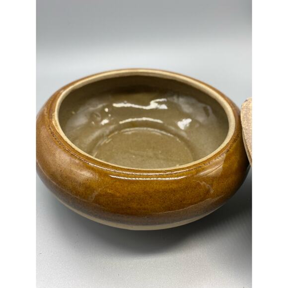 Le Cheval Vintage lidded pottery 7inch Stoneware Dish - Picture 2 of 8